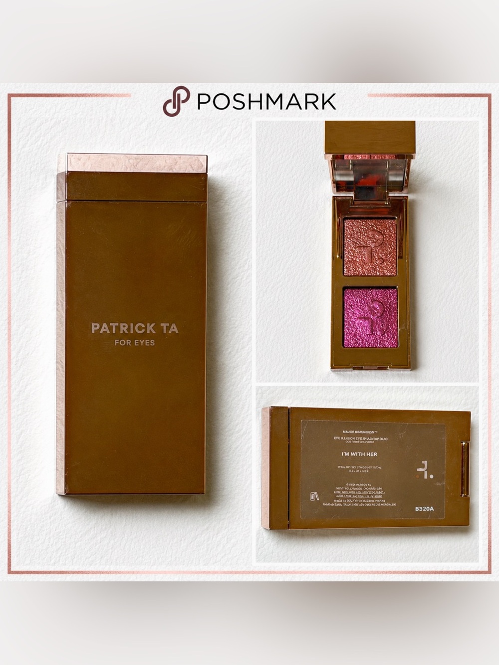 Patrick Ta Major Dimension Eye Illusion Eyeshadow Duo “I’m With Her” | NEW